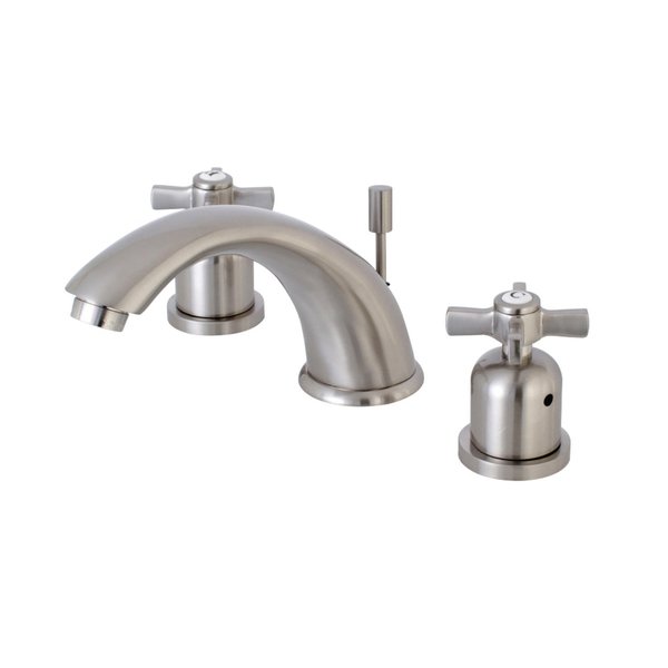 Kingston Brass KB8968ZX 8" Widespread Bathroom Faucet, Brushed Nickel KB8968ZX